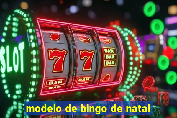 modelo de bingo de natal